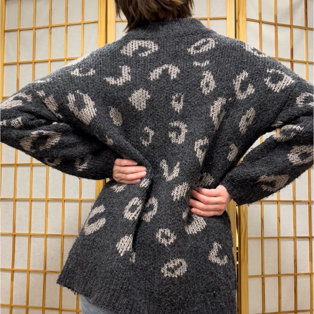 Animal print sweater